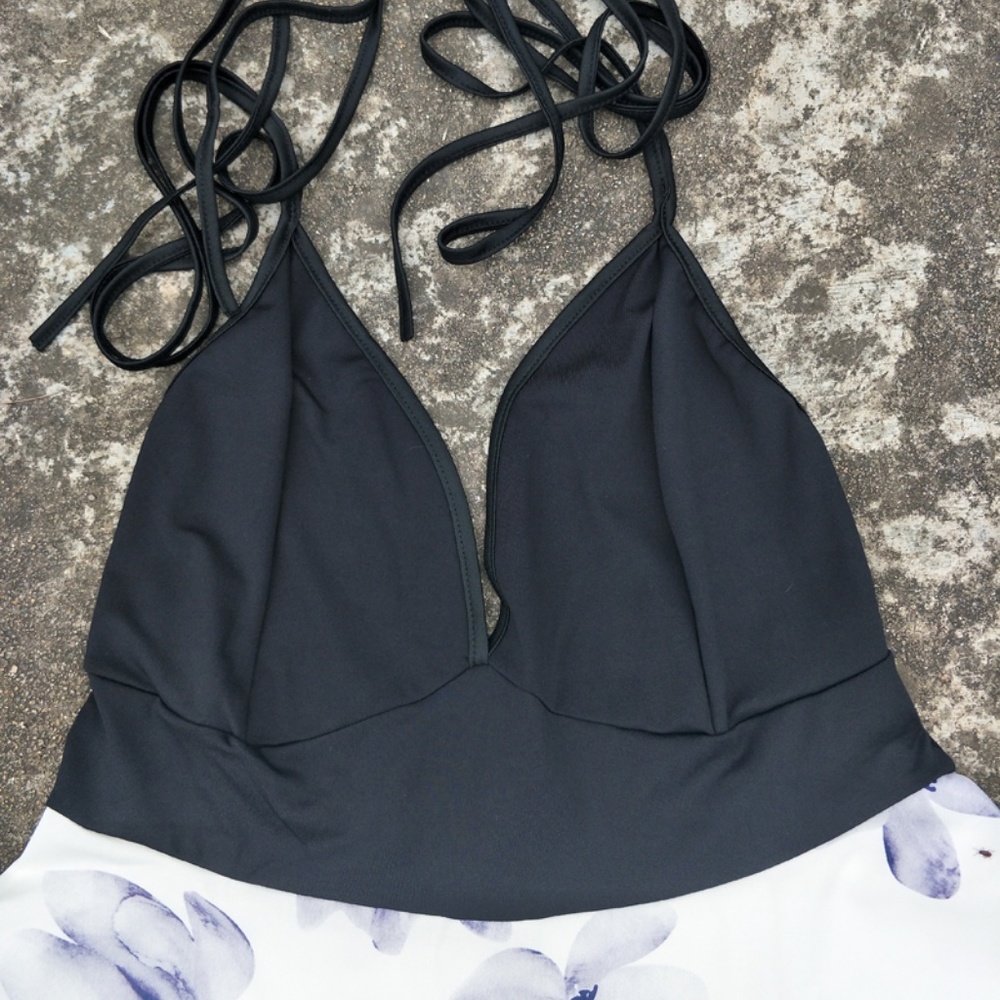 Strappy Back A-Line Mini Summer Dress - Picture 3 of 5